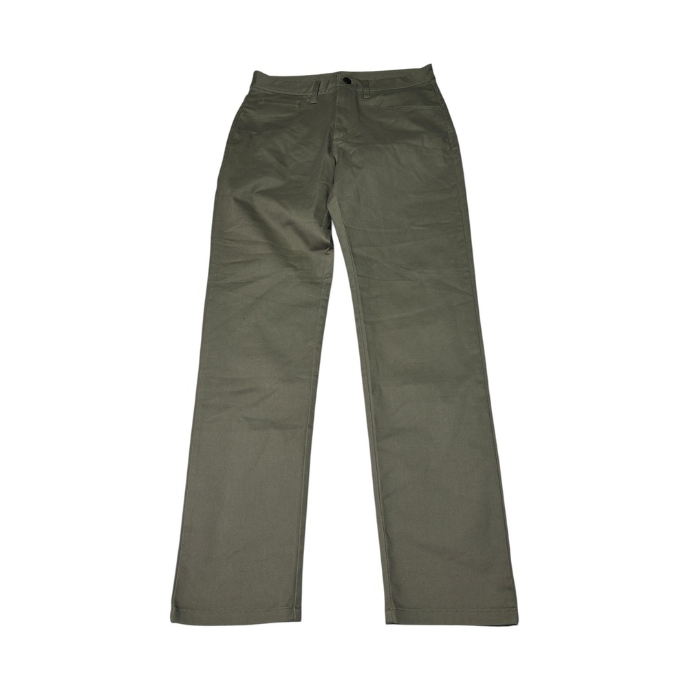 NWT Backcountry Mens Travel Straight Leg Pant Olive‎ Night Green Size 30X31